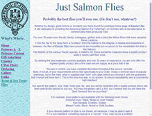 Tablet Screenshot of justsalmonflies.co.uk